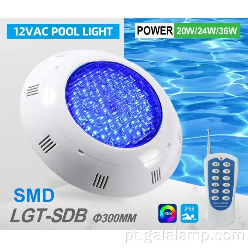 Luz da piscina RGB AC12V à prova de intempéries com controle remoto sem fio